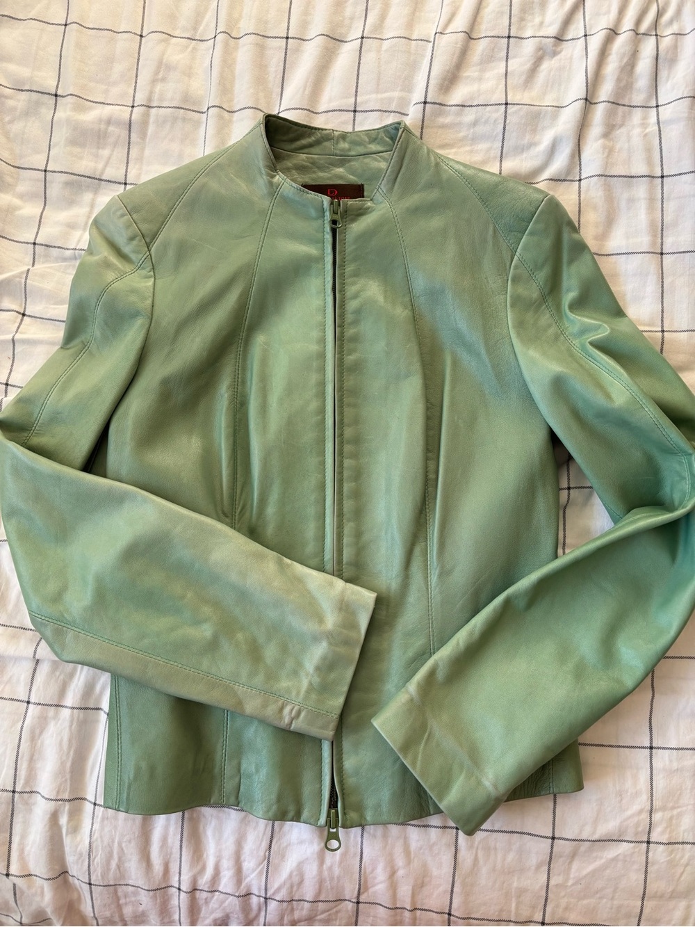 Danier genuine Italian leather jacket (women’s lime green)